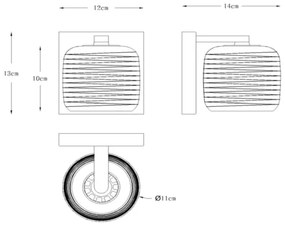 Lucide 70284/01/11 - Fali lámpa ERYN 1xG9/42W/230V