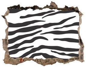 3d lyuk fal dekoráció Zebra háttér nd-k-87477290