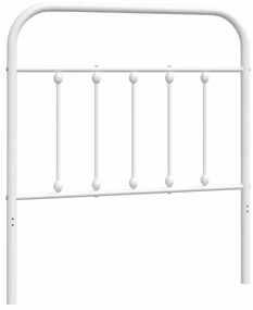 fehér fém fejtámla 80 cm