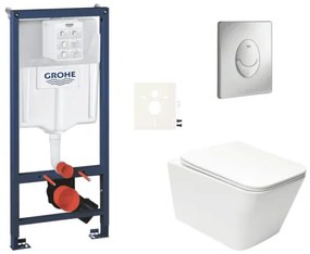 Függesztett WC-készlet könnyű falakhoz / előfalra szerelhető SAT Infinitio SIKOGRSIN12SAP00
