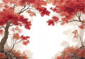 FotĂłtapĂ©ta ErdĆ FĂĄk Akvarell HĂĄlĂłszoba Nappali TapĂ©ta Flizelina 150x105