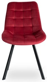 Bordó Bársony Étkezőszék RICK