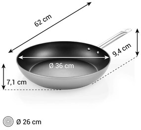 Tescoma GrandCHEF+ serpenyő átmérője 36 cm, 36 cm átmérőjű