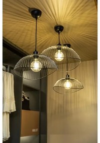 Lámpa Mennyezeti lámpatest RETO 1,4137,AC220-240V,50/60Hz,1*E27,IP20,átmérő 40CM,egyes,fekete