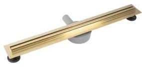 REA-G2714 - NEOX SLIM 70 cm zuhanyfolyóka, rozsdamentes acél/szálcsiszolt arany