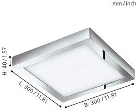 Eglo 98561 - LED RGBW, fényerőszabályozható mennyezeti lámpa FUEVA-C LED/21W/230V BT IP44