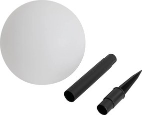 3 db fehér kültéri állólámpa szett, beépített LED napelemes IP44 - Ludger