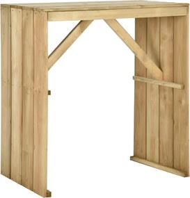 vidaXL impregnált fenyőfa bárasztal 100 x 60 x 110 cm