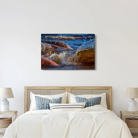 Részletes kép - víz a kövek között (90x60 cm)
