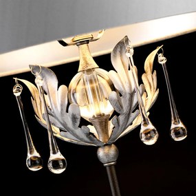 Elstead Lighting AMARILLI AML-TL-BLK-SIL Asztali lámpa 1x60W/E27
