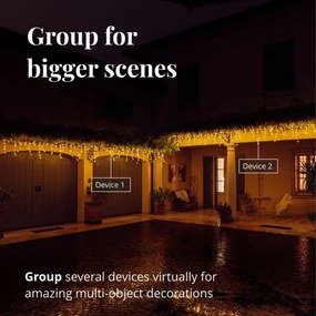 Twinkly TWI190GOP-TEU - LED Kültéri karácsonyi lánc 190xLED 11,5m IP44 Wi-Fi