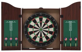 vidaXL szizálból készült profi darts tábla szekrénnyel és 6 nyíllal