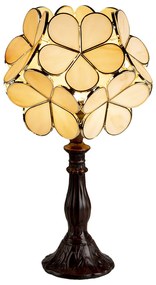 Tiffany asztali lámpa Bézs 21x21x38 cm