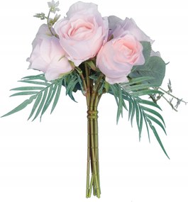 Csokor 10 Rózsa 30CM Szín Világos Rózsa Művirágok Rózsák Mint Élő Váza