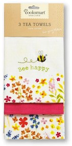 Pamut konyharuha szett 3 db-os 45x65 cm Bee Happy – Cooksmart ®