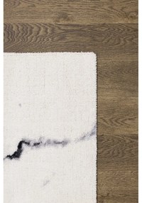 Krémszínű gyapjú szőnyeg 200x300 cm Marble – Agnella