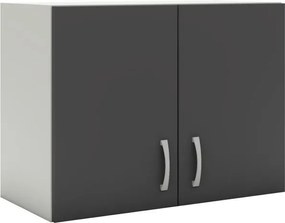 Benita 2 ajtós Felső konyhaszekrény Antracit-Fehér 60x30x45 cm