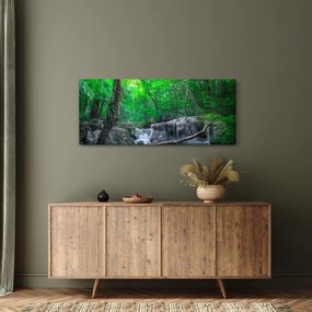 Kép - Erawan vízesés, Kanchanaburi, Thaiföld (120x50 cm)