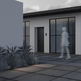O477FL-L2GF3K Sleek Fém Kültéri állólámpa Szürke Színű LED 2 W 3000 Kelvin 150 Lumen IP54