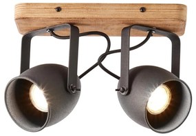 Brilliant - CROWTON spotlámpa 2xGU10/6W/230V fenyő