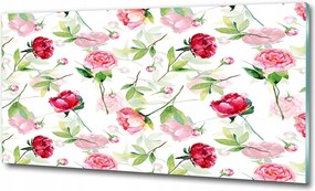 Fotó üvegkép Trópusi virágok 100x70