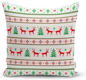 Nordic Knit 4 db karácsonyi párnahuzat és asztali futó szett - Minimalist Cushion Covers
