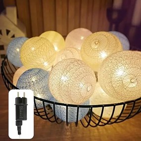 Lucoza fényfüzér 600 cm-es elektromos beltéri és kerti dekorációs szett