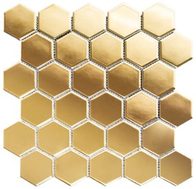 Mozaik dekorcsempe 322153 Gold