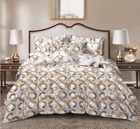 Mikroszálas ágyneműhuzat CIRELLO barna-szürke Ágyneműhuzat mérete: 70 x 90 cm | 140 x 200 cm