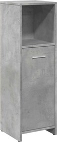 vidaXL betonszürke forgácslap fürdőszobaszekrény 30 x 30 x 95 cm