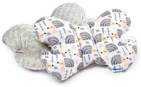 Sensillo Párna Minky Butterflyból, szürke