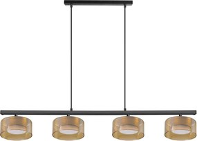 Brilagi - AURA LUX kábeles csillár 4xGX53/30W/230V fekete/arany