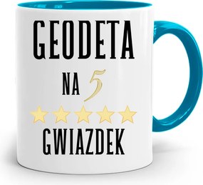 Kék Bögre Földmérőnek Ötcsillagos Nyomtatott Fényképpel