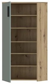 Cipőtartó ETON artisan tölgy/zöld