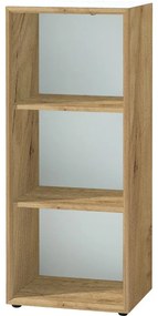 Natúr színű könyvespolc tölgyfa dekorral 50x120 cm Monteria – Germania