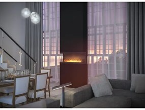 InFire -Beépített BIO kandalló 120x50 cm 5kW fekete