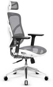 DIABLO V-BASIC ergonomikus irodai szék: Fehér-szürke Diablochairs