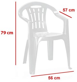 Mallorca műanyag kerti szék