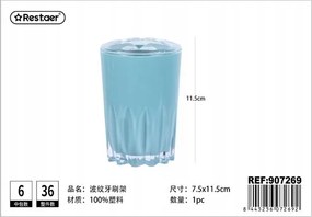 Stílusos fogkefetartó állvány Morandi kék színben