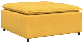 világossárga moduláris kanapé lábzsámoly modul 100x100x48 cm