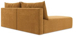 Narancssárga kinyitható-tárolóhelyes sarokkanapé (bal oldali) Kalena – Makamii
