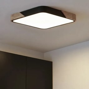 Brilagi - LED dimmelhető lámpatest PILANA LED/48W/230V tölgy/fekete 56x56 cm + távirányító