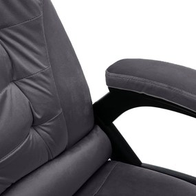 sötétszürke bársony irodaszék