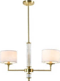 Cosmolight SUTTON P02838BR-WH Plafonlámpa 2x40W/E14 ip20