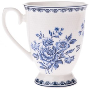 Blue Rosep porcelán bögre, 300 ml