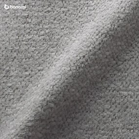 Világosszürke zsenília kinyitható-tárolóhelyes sarokkanapé (jobb oldali-heverő résszel) Everest – Bobochic Paris