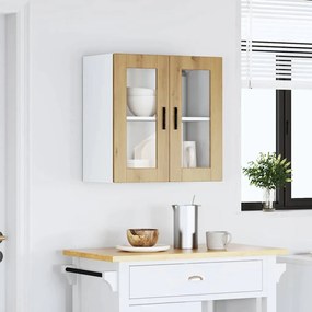 konyhai fali szekrény üvegajtóval Porto&quot; Artisan Oak&quot;