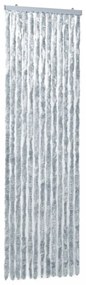 fehér és szürke zsenília rovarfüggöny 56 x 200 cm