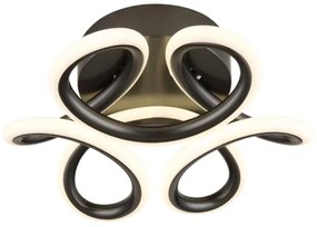 Globo 67386-24A - MELISAND LED mennyezeti lámpa 24W, 26 cm, fekete