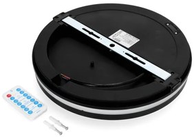 LED fürdőszobai mennyezeti lámpa szenzorral LED/24W/230V átm. 30 cm fekete + DO